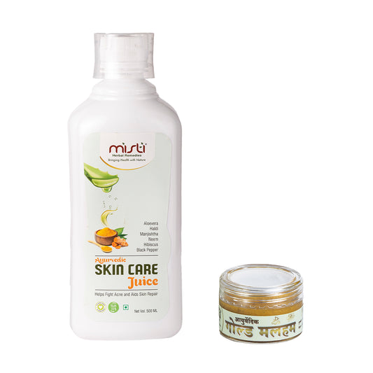 SKIN CARE JUICE + AYURVEDIC GOLD MALAM